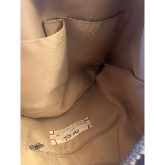 The Sak Hand-Crocheted Leather & Cotton Shoulder Bag Brown & Multicolor - Picture 6 of 6